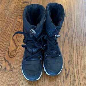 Sorel Black Lace-Up Winter Boots